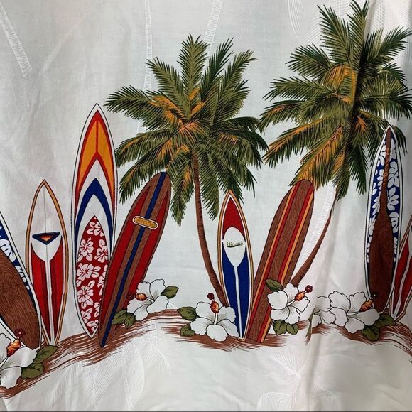 Favant Hawaiian Palm Surf Button Down Shirt - Picture 6 of 9